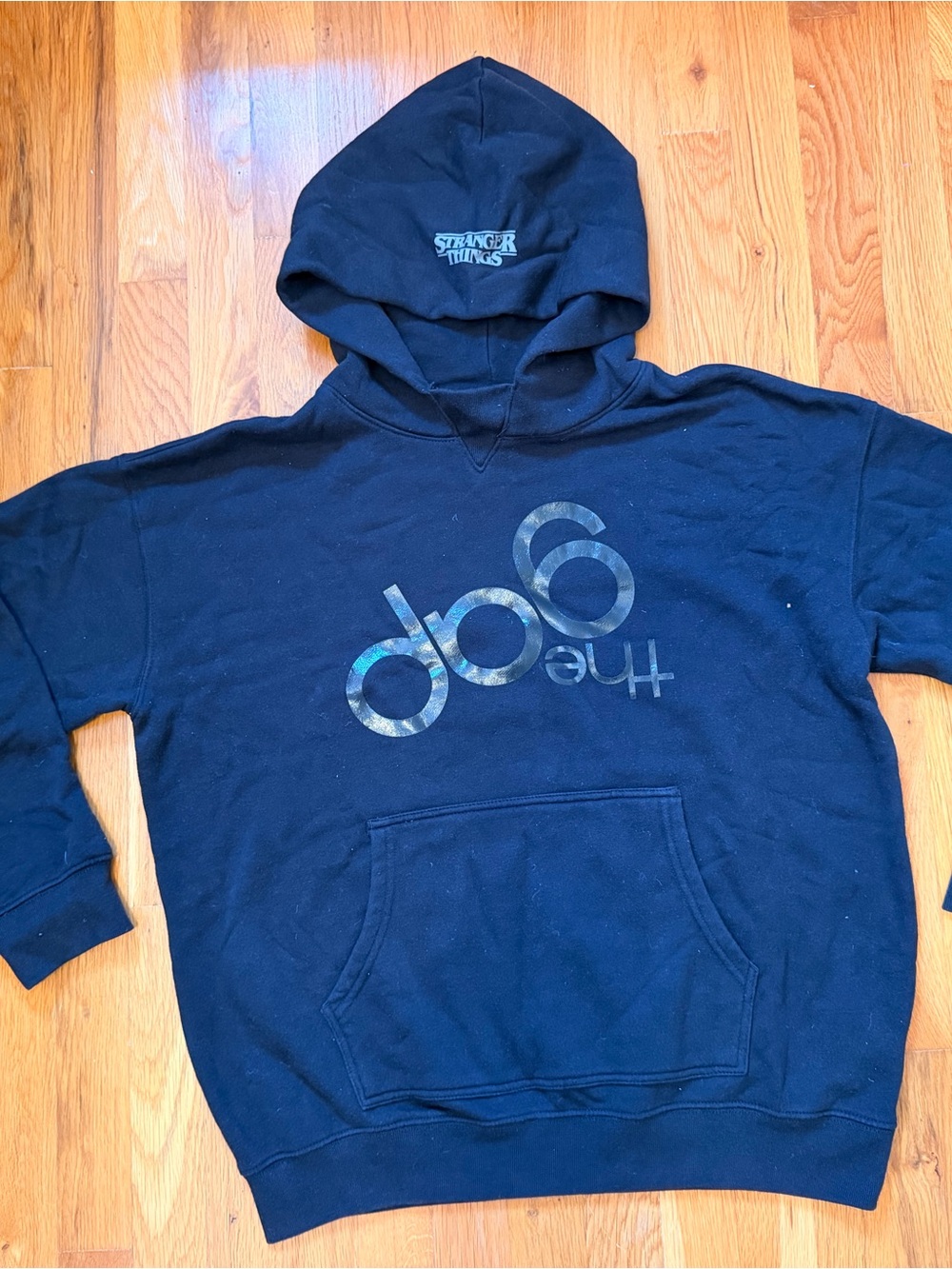 Stranger Things Black Vintage Gap Logo Hoodie